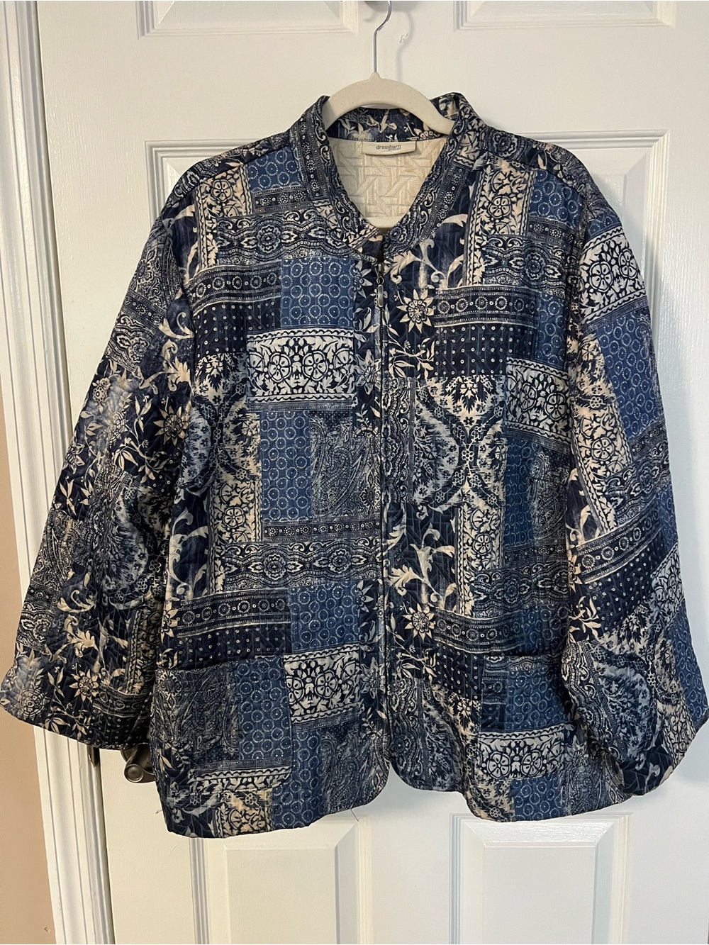 Vintage 90s Dressbarn Woman Tapestry Patchwork Jacket 3X